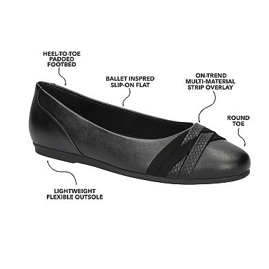 Easy Street Kylie Women's Comfort Ballet Flats