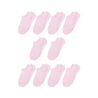 Women Textured Solid Casual Cotton Ankle Low Cut Socks 10 Pairs
