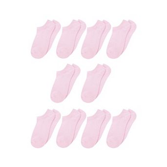 Women Textured Solid Casual Cotton Ankle Low Cut Socks 10 Pairs
