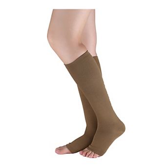 Unisex Toeless Compression Socks Knee High Breathable High Stretchy