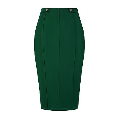 INSPIRE CHIC Stylish Women's Pencil Skirt with High Waist and