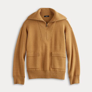 Women's Simply Vera Vera Wang Half-Zip Sweater Pullover