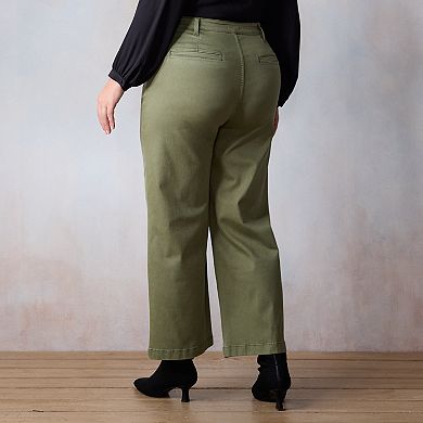 Plus Size LC Lauren Conrad Super High Rise Plus Denim Trousers