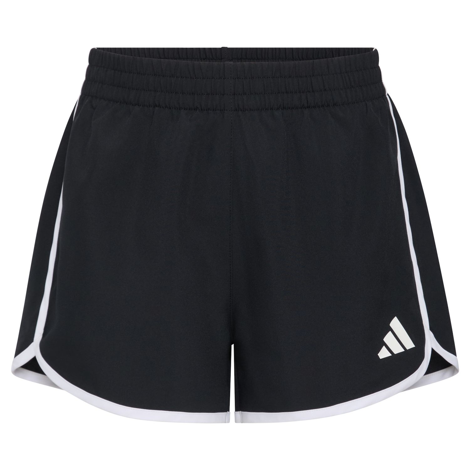 Шорты adidas Pacer для девочек, цвет: Чёрный белый — фото 1