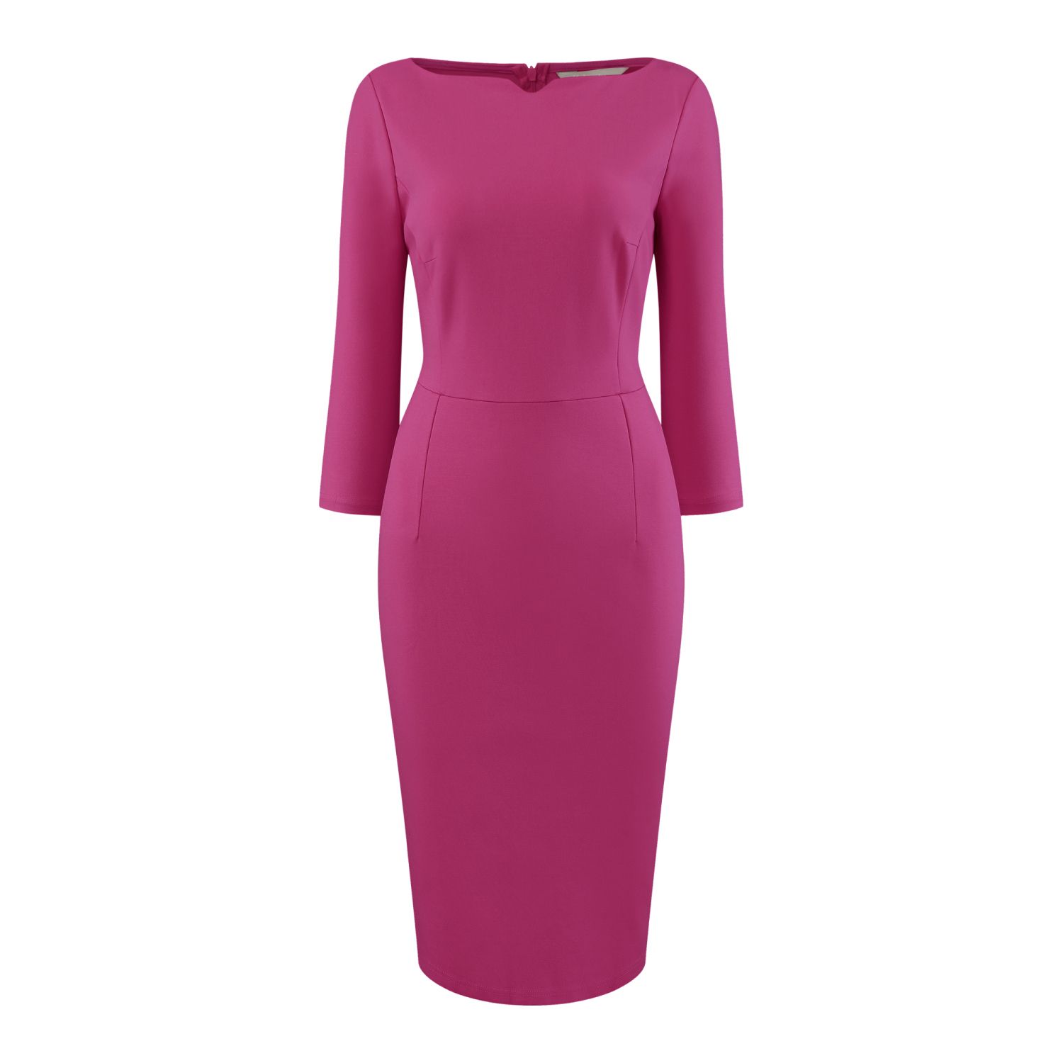 Ladies Dresses Professional Sheath Dress Women's 3/4 Sleeve Work Dress Boat  Neck Elegant Business Pencil