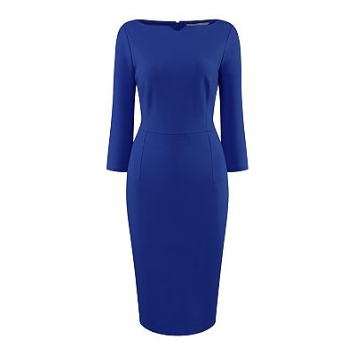 knee length dresses for ladies Soperwillton 2017 Elegant Office Dress Summer Dresses Women O-neck Wea –  ilovealma main image 1