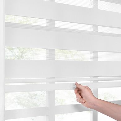 eclipse Zebra Light Feclipse Zebra Dual Layer Light Filtering Cordless 1 Window Curtain Paneliltering Cordless 1 Window Curtain Panel