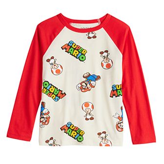 Boys 4-12 Jumping Beans® Super Mario Print Raglan Sleeve T-Shirt