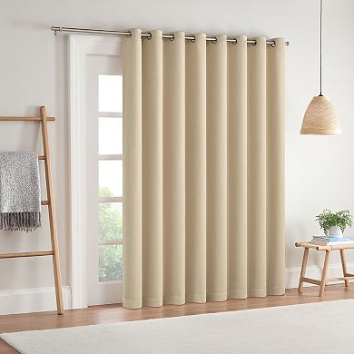 eclipse Darrell Thermaweave Blackout Grommet Sliding Door Curtains - 84" x 100"