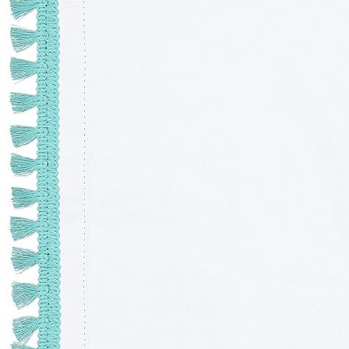eclipse Kids 100% Blackout Tassel Border Rod Pocket 1 Window Curtain Panel