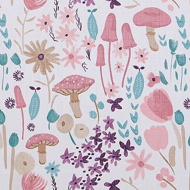 eclipse Kids 100% Blackout Mushroom Printed 1 Window Curtain Panel