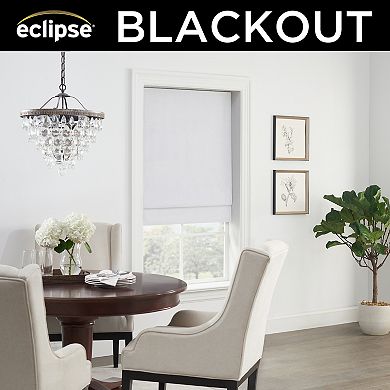 eclipse 100% Blackout Faux Silk Cordless Roman Shade