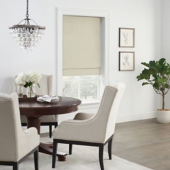 eclipse 100% Blackout Faux Silk Cordless Roman Shade