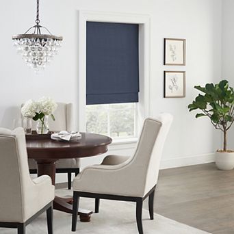 eclipse 100% Blackout Faux Silk Cordless Roman Shade