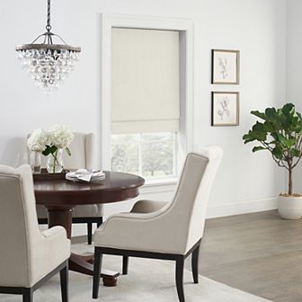 eclipse 100% Blackout Faux Silk Cordless Roman Shade