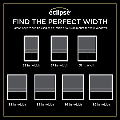 eclipse Kylie Cordless 100% Blackout Window Roman Shade