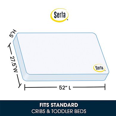 Serta® Nightstar Deluxe Firm Crib & Toddler Mattress
