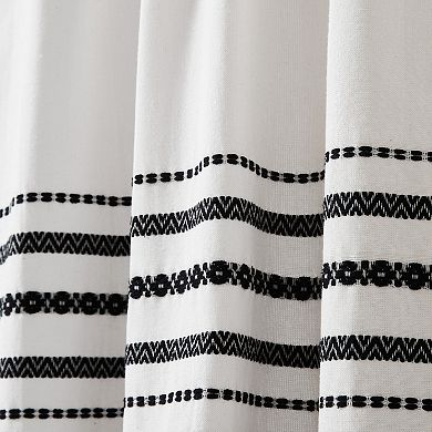 Curtainworks Global 3-Piece Striped Valance & Window Tier Set