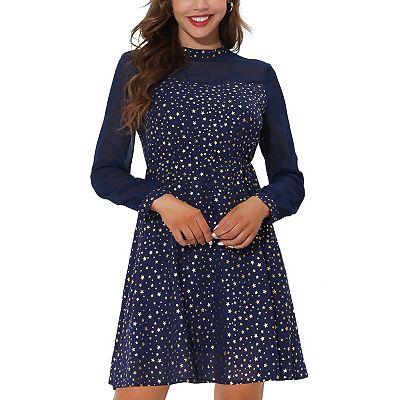 slim fit dress slacks Star Tonight Rhinestone Mesh Mini Dress main image 1