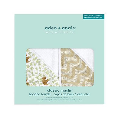 aden + anais essentials 2-pk Cotton Hooded Towels