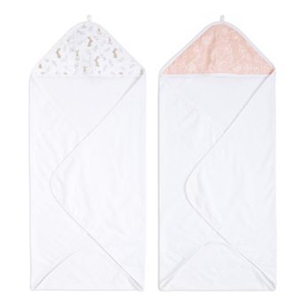 aden + anais essentials 2 pk Cotton Hooded Towels
