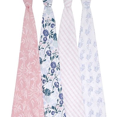 aden + anais essentials 4-pk Cotton Muslin Swaddles