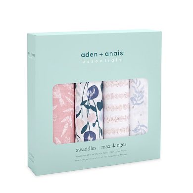 aden + anais essentials 4-pk Cotton Muslin Swaddles