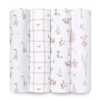 aden + anais essentials 4 pk Cotton Muslin Swaddles