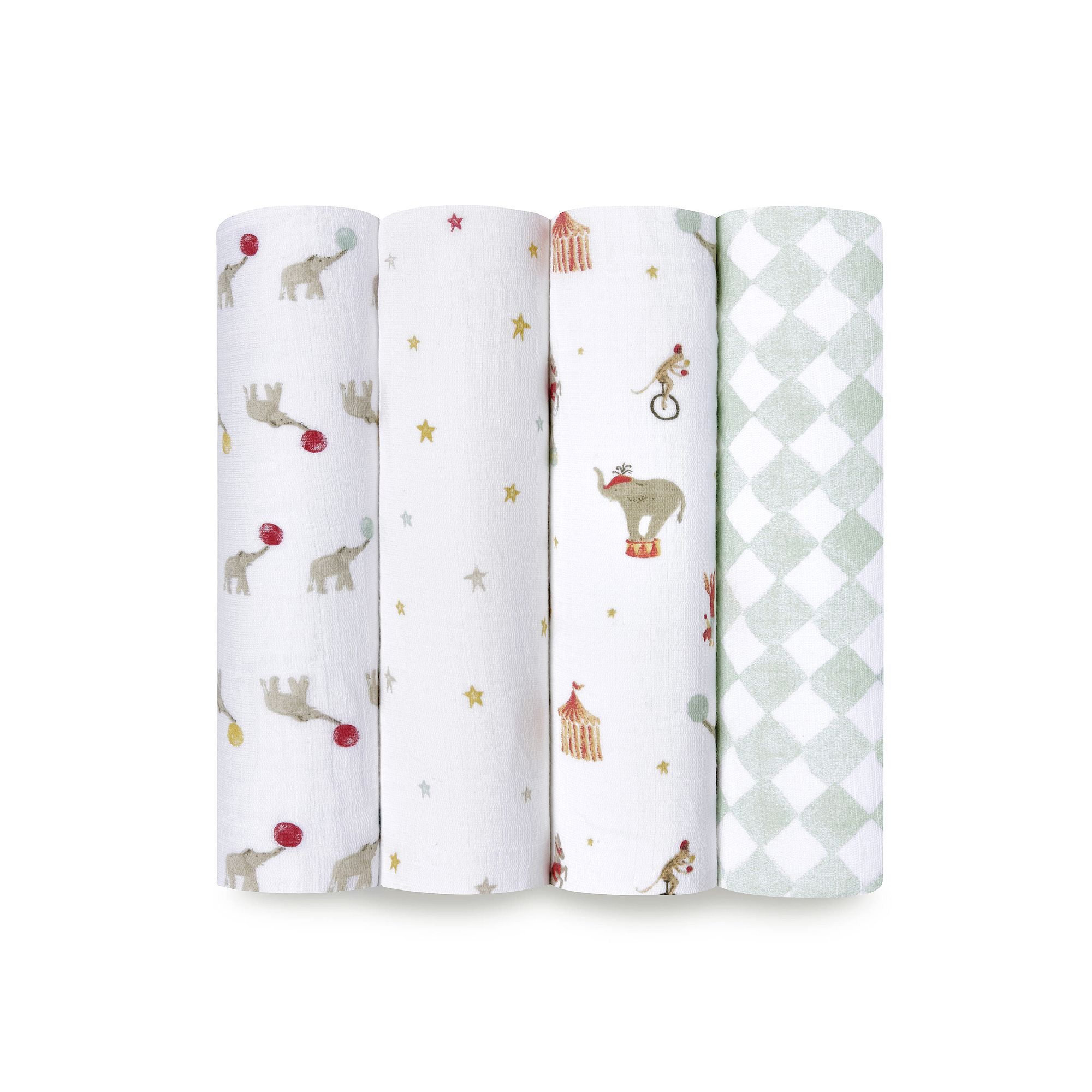 aden + anais essentials 4-pk Cotton Muslin Swaddles, Multi