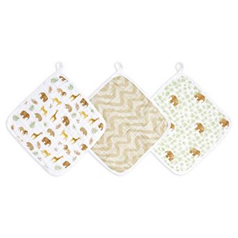 aden + anais essentials 3 pk Cotton Muslin Washcloths