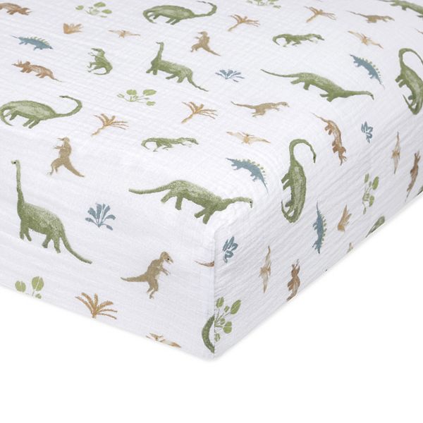 aden + anais essentials Cotton Muslin Fitted Crib Sheet