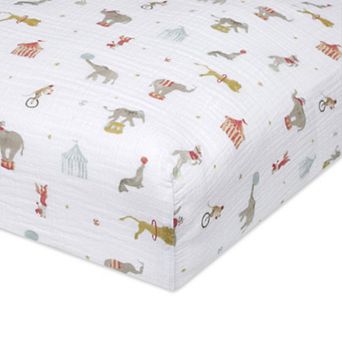 aden + anais essentials Cotton Muslin Fitted Crib Sheet