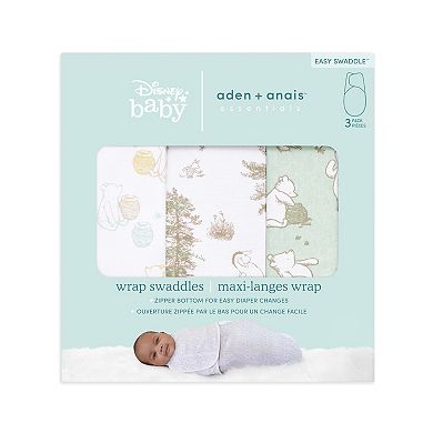 Disney's Winnie the Pooh 3-pk Cotton Wrap Swaddles by aden + anais