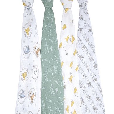 Disney Charcters 4-pk Cotton Muslin Swaddles by aden + anais