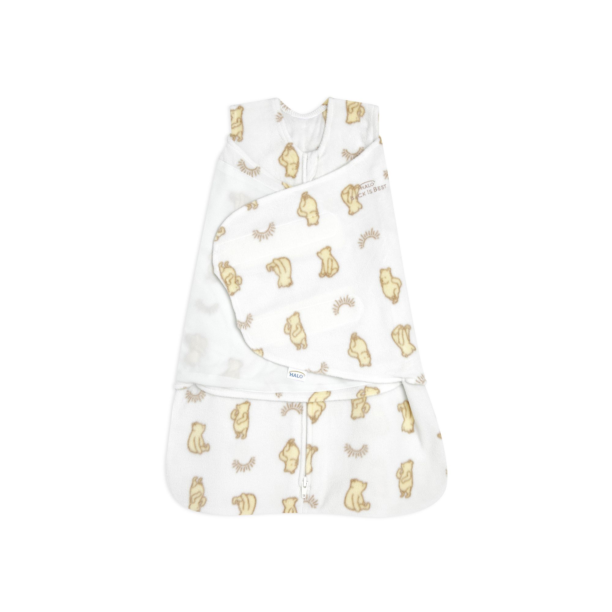 Disneys Winnie The Pooh SleepSack® Micro Fleece Swaddle by HALO®, Ivory