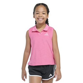 Girls 4-20 adidas Terry Cloth Polo Tank Top