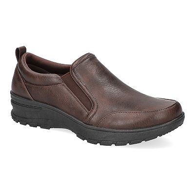 brown slip resistant dress shoes World's Most Comfortable Grizzly Brown Slip-On Dress Shoe, 9.5 / Standard