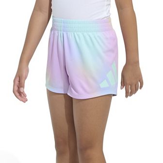 Girls adidas All Over Print No Side Seam Knit Shorts