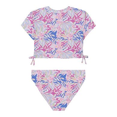 Girls 7-16 Roxy Coastal Crop Top 2 pc Bikini Swimsuit Set