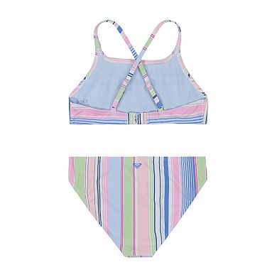 Girls 7-16 Roxy 2-pc. Salty Stripe Bikini Set