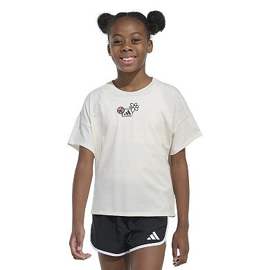 Girls 7-16 adidas Drop Shoulder Heather T-Shirt
