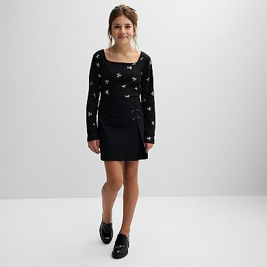 Girls 7-16 IZ Byer Drop Waist Skirt with Bows