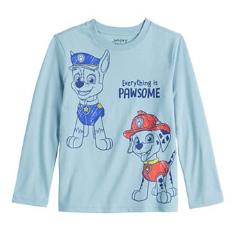 Boys 4-12 Jumping Beans® Paw Patrol Everything is Pawsome Marshall & Chase Long Sleeve Graphic Tee