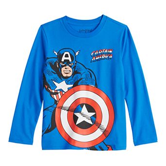 Boys 4-12 Jumping Beans® Marvel Classic Captain America Long Sleeve Graphic Tee