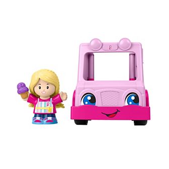 Fisher Price Little People Barbie Ice Cream Truck Push-Along Toy Car with Character Figure