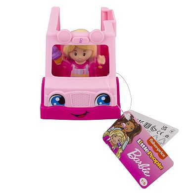 Fisher Price Little People Barbie Ice Cream Truck Push-Along Toy Car with Character Figure