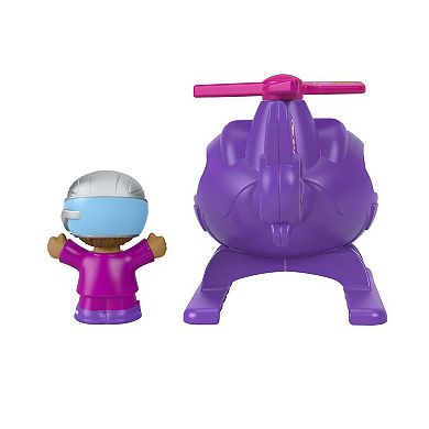 Fisher Price Little People Barbie Helicopter Toy with Character Figure