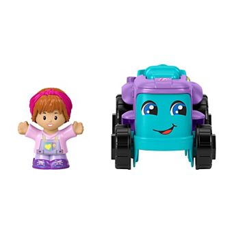 Fisher Price Little People Barbie Toy Farm Tractor Push-Along Vehicle with Figure