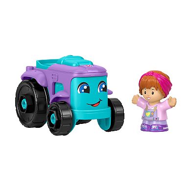 Fisher Price Little People Barbie Toy Farm Tractor Push-Along Vehicle with Figure