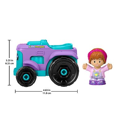 Fisher Price Little People Barbie Toy Farm Tractor Push-Along Vehicle with Figure